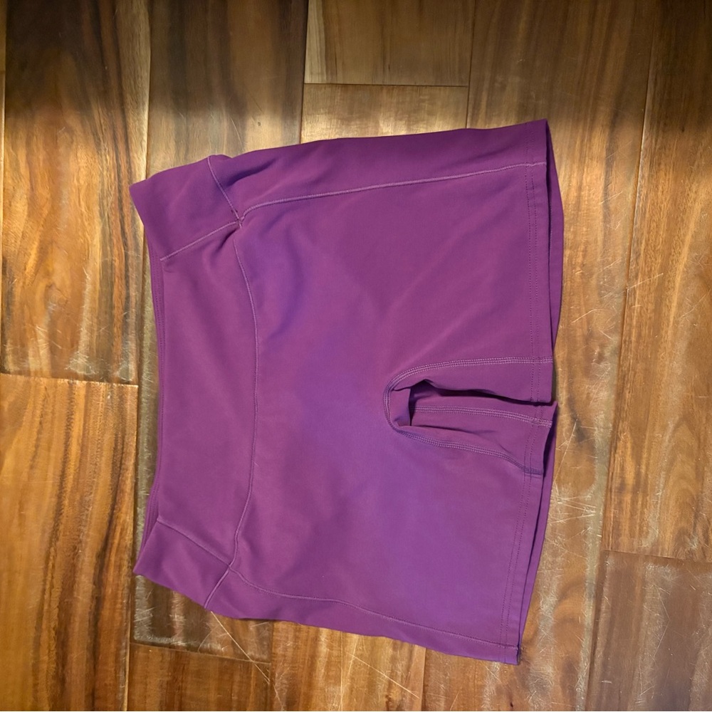 Alphalete Women’s Purple Athletic Shorts Size M Workout Gym (0533)